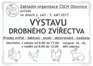 Výstava drobného zvířectva 2017