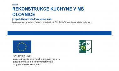 Publicita projektu - rekonstrukce kuchyně v MŠ Olovnice