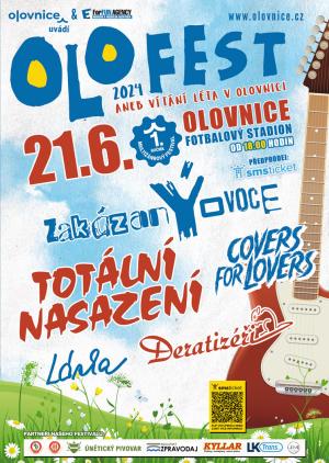 OLO FEST, v pátek 21.6.2024 v Olovnici na fotbalovém hřišti